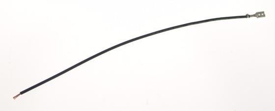 Kabel für Staubsaugermotor, L = 175 mm, 2 Anschlüsse, schwarz ohne Stecker