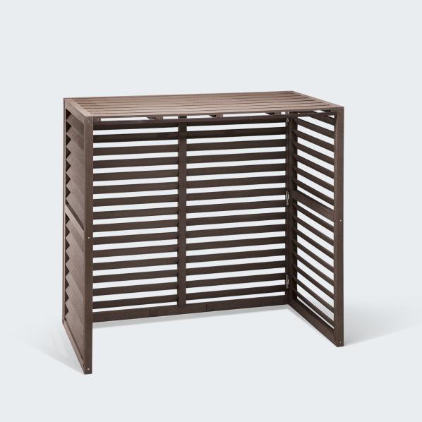 Evolar Klima- & Wärmepumpengehäuse Walnut Grey WPC L, 1100x1200x650 MM