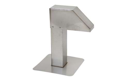 Alixo Dachdurchführung 125X125MM - 1 auslass - Edelstahl 1.5MM