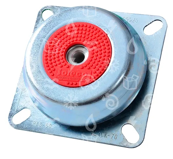Vibrationsdämpfer Silenblocks - Satz, M16, SOLECO