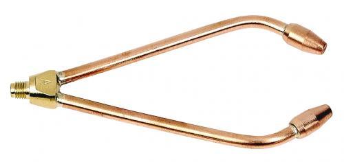 PERKEO Gabelbrenner-Vorderteil KLEIN RISTA für Propan-Sauerstoff, Größe 2, 1-2 mm