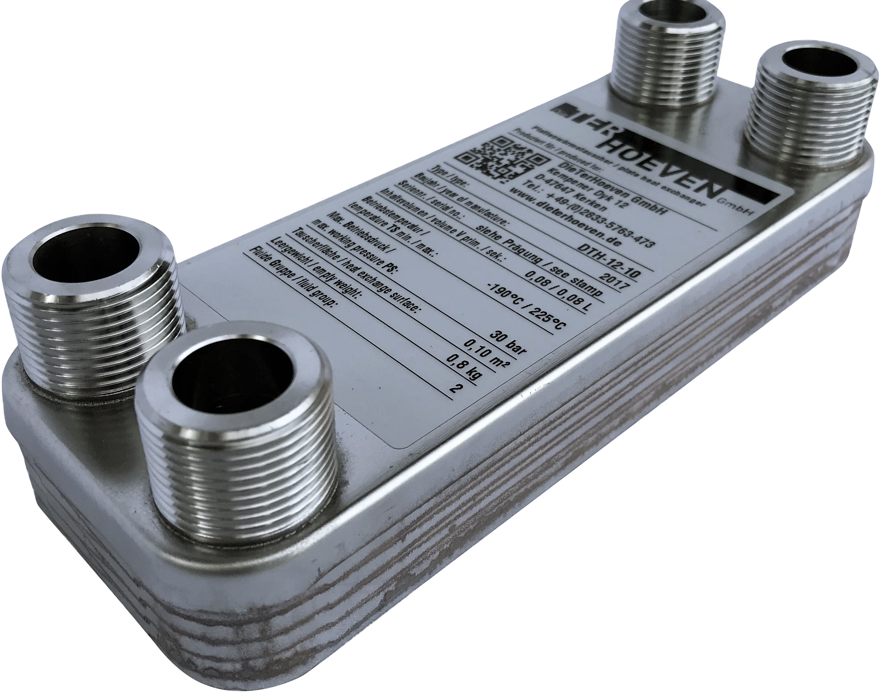 Plattenwärmetauscher DTH-12-10 4x3/4"