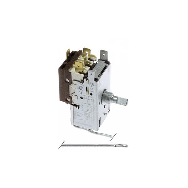 THERMOSTAT für Verdampfer Ranco K61-L1501, 4 Kontakte 6A 250V, Kapillarrohr 1800 mm, kalt -18°C, warm -8°C