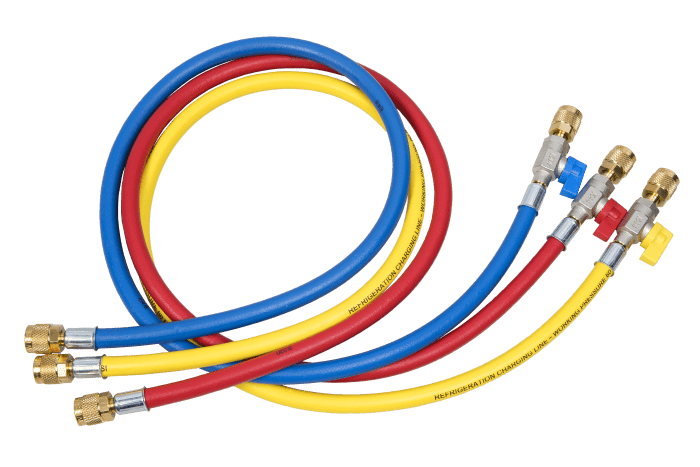 Refco 4682519 Füllschlauchset CA-CCL-60-1/2"-20UNF R410A/R32 60"/150cm mit Kugelventil