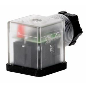 Gerätesteckdose Danfoss - für Spule 018F, 018Z, 042N Typ B