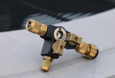 VC2GE - 1/4"- und 5/16"-Schraderventilkernentferner VCRT Doppelventil, mit Schauglas