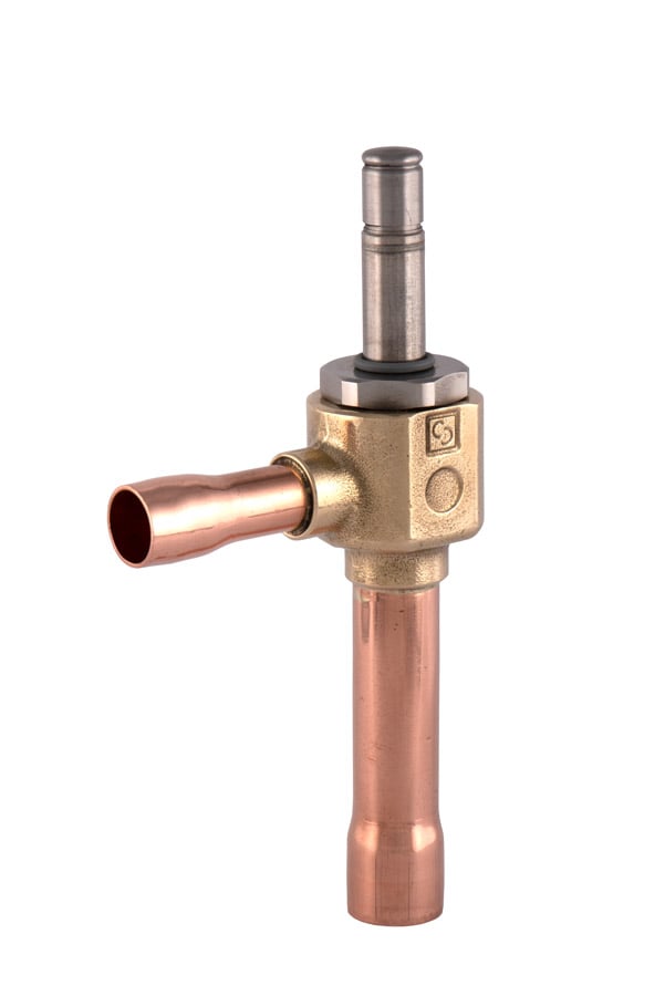 Magnetisches Expansionsventil Castel 2028E/M10S02 - R744 / CO2, Düse 2, Anschluss: 10/12 mm EIN/AUS