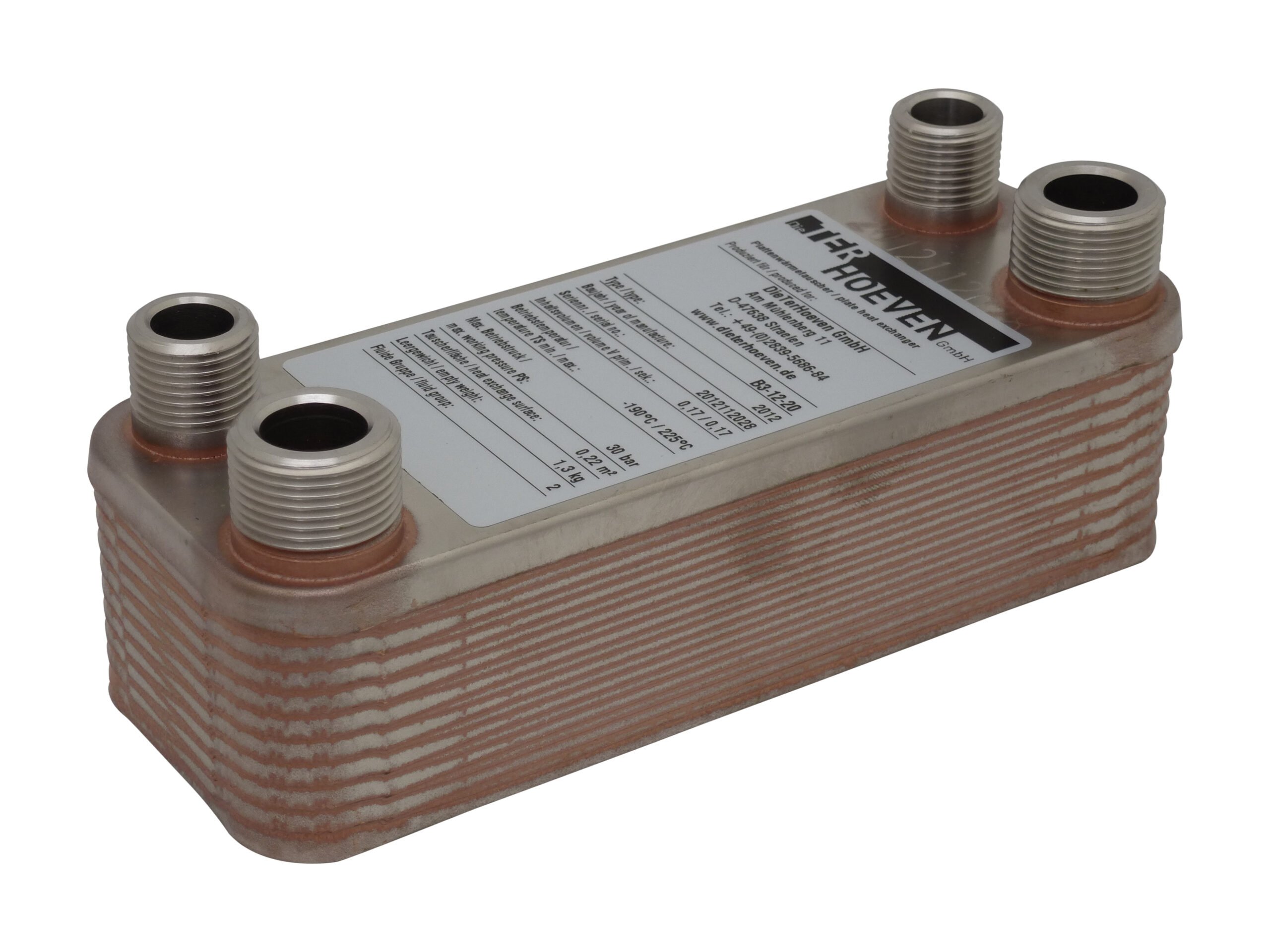 Plattenwärmetauscher DTH-12-20