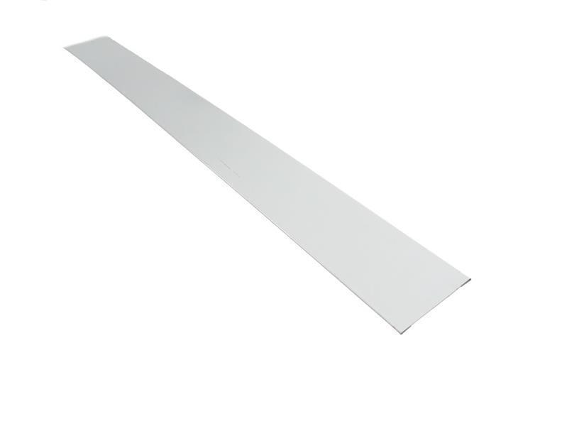 Weiße Metallstreifen - gerade 100 mm, L = 2,0 m