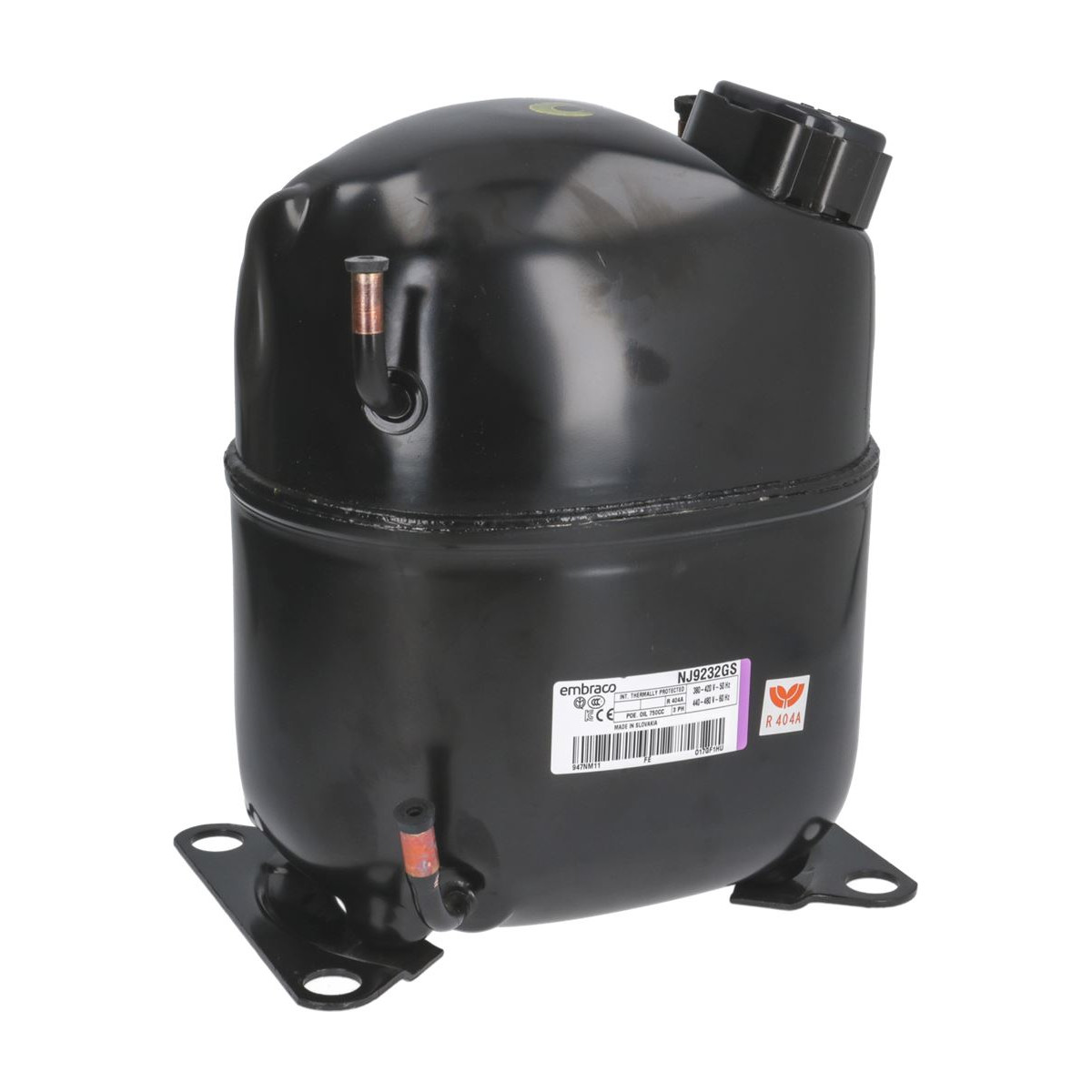 Verdichter Embraco NJ9226GS mit Ölausgleich 380-420V/3/50Hz (440-480V/3/60Hz)