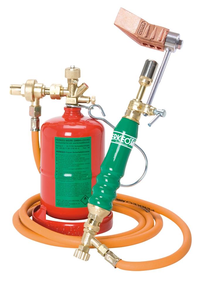 PERKEO Propan-Weichlötanlage mit Kupferstück, M10x1 LH