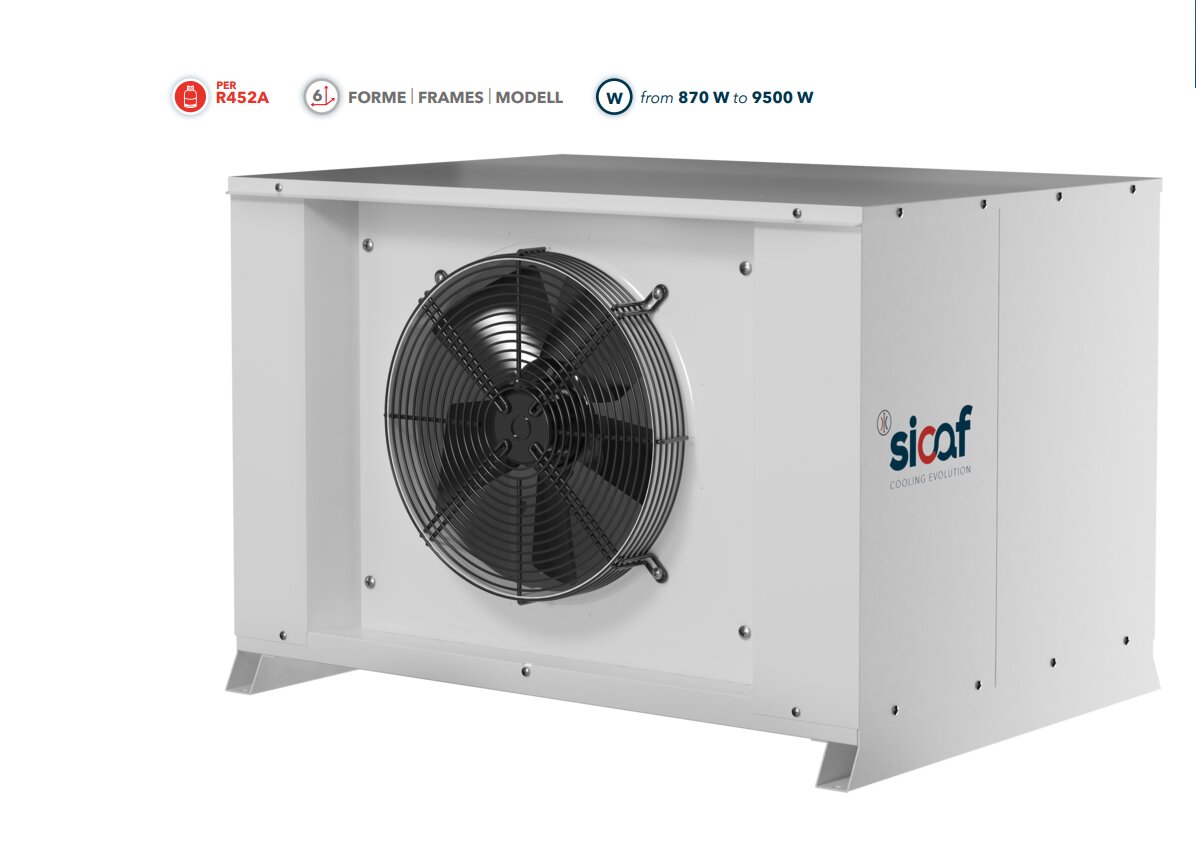 Verflüssigungssatz HMM152U Normalkühlung R452A, 230V/1PH/50Hz, Hubvolumen (cc): 34,45