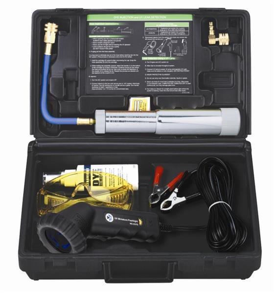 UV-Mini Lecksuchlampe Set 50W/12W w/2oz.Nachfüllpumpe