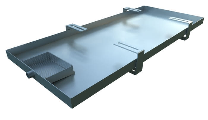 Ölprotektor 1,52L, 950x400x35mm, Edelstahl