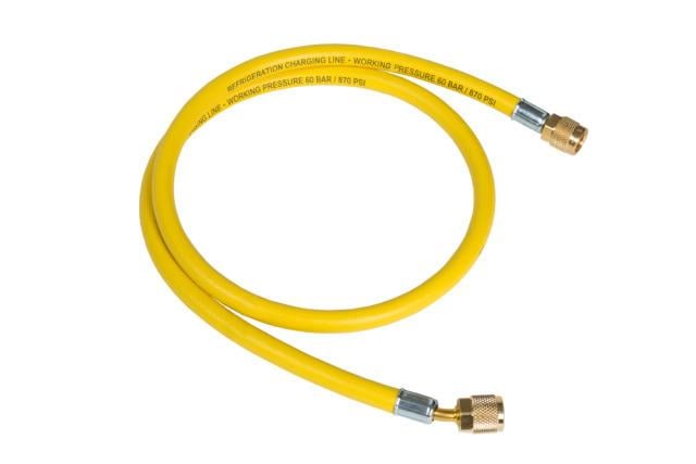 Refco Füllschlauch 9881268 gelb 60bar CL-72-Y 7/16" UNF Ventilkerndrücker 180cm