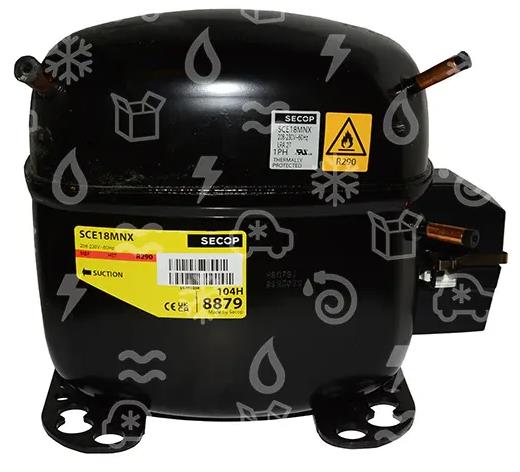 Verdichter SECOP / Danfoss SCE18MNX, R290, 208-230V, 60Hz, 104H8879