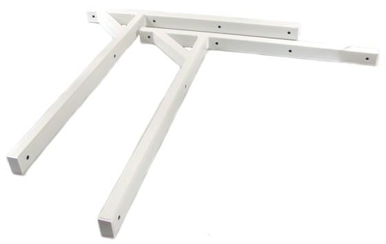 geschweißte Konsole L = 800 mm, H = 800 mm, Profil 50 x 30 mm, universal, max. Belastung: 140 kg