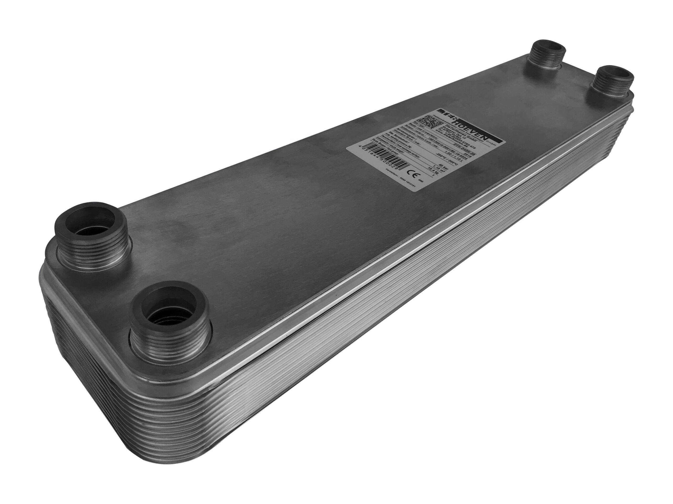 Plattenwärmetauscher DTH-D43H-20 4x1"AG/22mm Lot