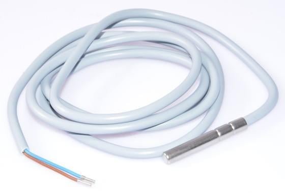 Fühler NTC, L = 1,5 m, Metallabdeckung 6x40 mm, PVC Kabel, Bereich -30 - +80°C, IP67
