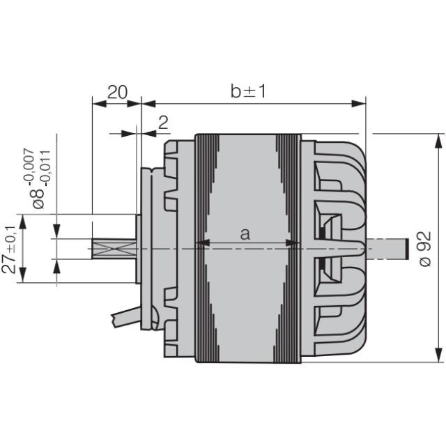 ebm-papst M2E068-CF06-48 Rührwerksmotor 230V 70W
