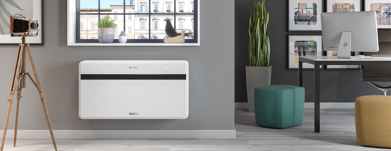 Olimpia Splendid UNICO EVO F16 HP PVA, R290, 2.1KW - Monoblock-Wärmepumpen-Klimaanlage ohne Außeneinheit, R290, 2.1KW | 2.1 KW