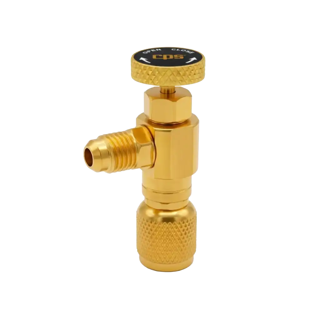 Druckluftventil, Kugel​/Ventil, goldfarben, Hochdruckanschluss, Messing