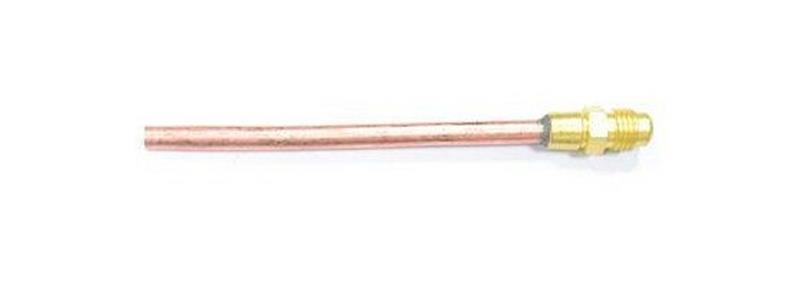 Serviceventil mit Kupferrohr vollständig mit Kern und Schutzkappe 1/4"C x 6 mmWIGAM 512/50