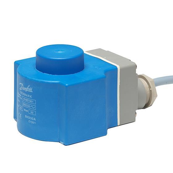 Spule des Magnetventils Danfoss EVR, 24 V AC, 60 Hz, ohne Kabel, 22 W, IP67