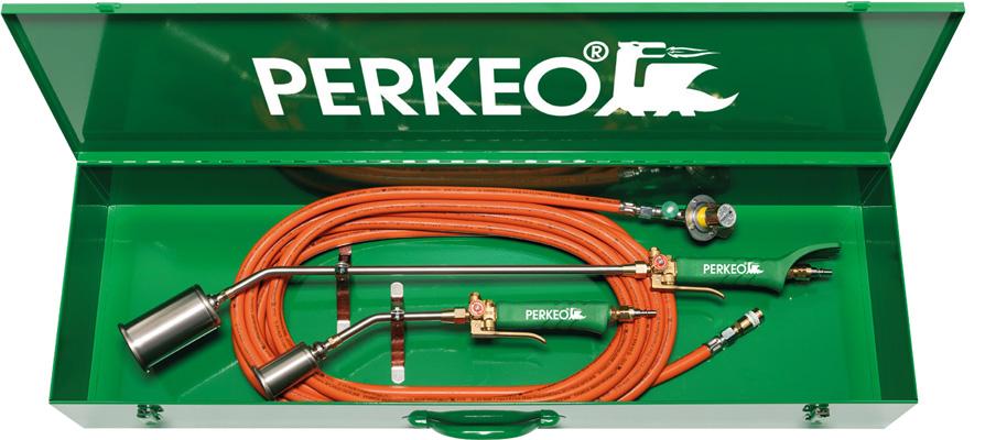 PERKEO Aufschweißbrenner-Set TITAN PLUS SET II (mit Stahlblechkasten)