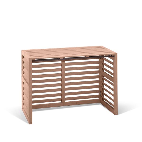 Evolar Klima- & Wärmepumpengehäuse Tropical Teak WPC S, 700x1000x500 MM