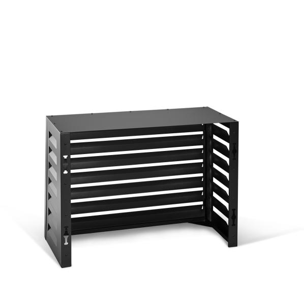 Evolar Klima- & Wärmepumpengehäuse Schwarz Aluminium XS, 600x900x400 MM