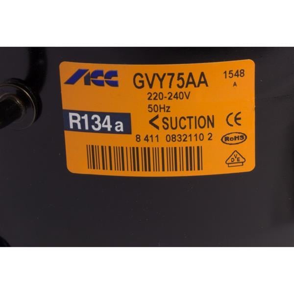 Verdichter ZEL GVY75AA , LBP - R134a, 220-240V