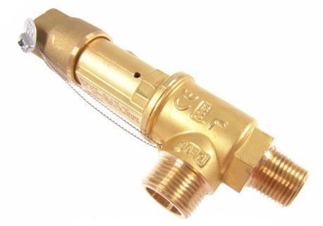 Sicherheitsventil Castel 3030/44C270, Bördelanschlüsse 1/2" NPT, 27 bar