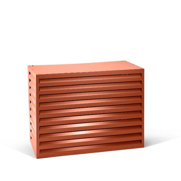 Evolar Klima- & Wärmepumpengehäuse Ziegelrot Aluminium M, 800x1100x550 MM