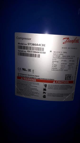 Verdichter Danfoss SY380 A4CBE