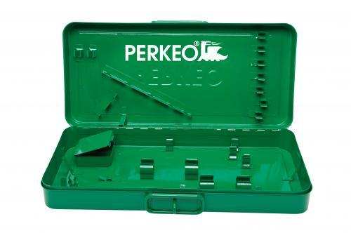 PERKEO Stahlblechkasten für Serie RISTA, individuell bestückbar, abschließbar