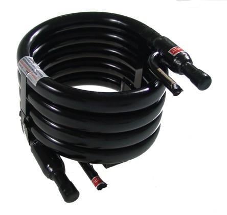 Röhrenkondensator KTT-01, 3,513 kW, ODS-Verbindung: Kältemittel 3/8", Wasser 1/2"