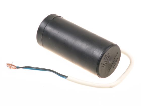 Anlaufkondensator TC 544, 130 uF, 320V, d = 42x80 mm, Kabel 25 cm