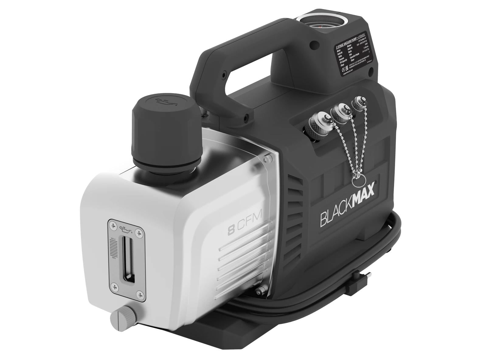 CPS VPBM8V BlackMax 2-stufige Vakuumpumpe, 8 CFM, BLDC, 100–250 VAC, 50/60 Hz