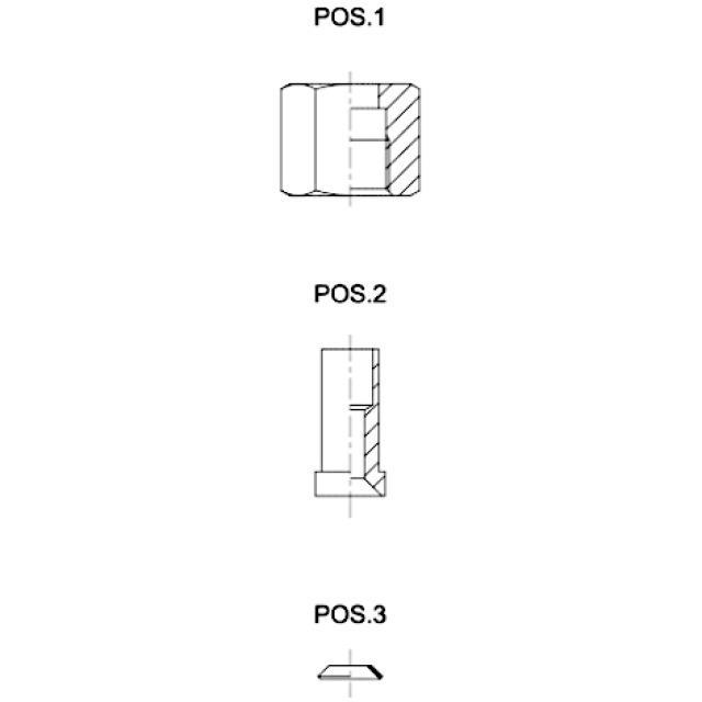 Castel 9901/X12 Lötadapter 3/8 SAE - 10mm Lötzinn 140bar (1 Stück)