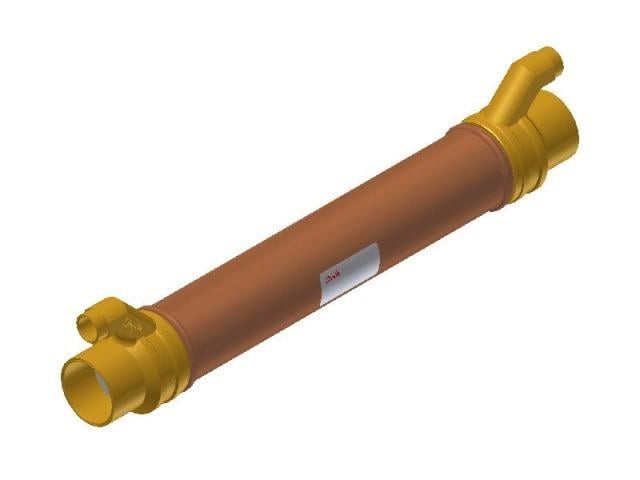 Danfoss HE8,0 015D0009 Rohr-in-Rohr Wärmetauscher 42 und 16mm