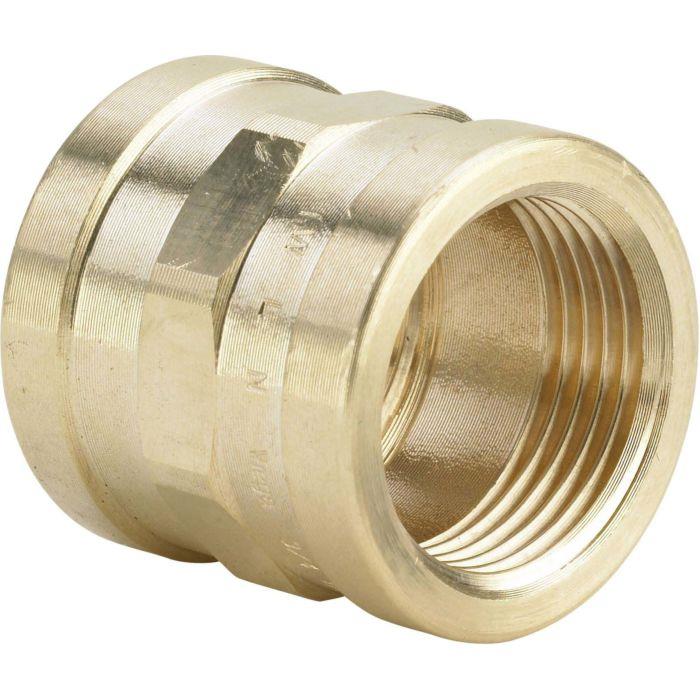 Muffe 3/8" x 3/8" ODF, mit Druckpunktanschlag, Cu