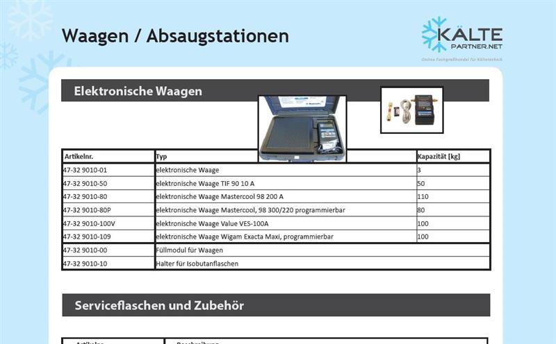 CPS Kältemittelwaage CC220, 100 kg Kapazität, nicht eichfähig