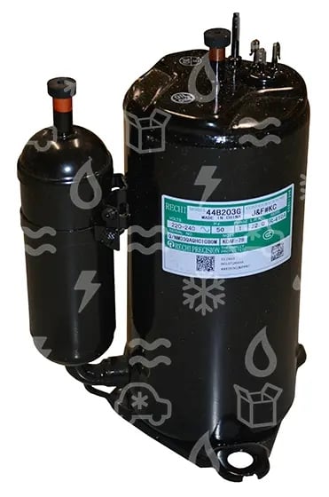 Rotationskompressor Rechi 44B203G, R410A, 220-240V/50 Hz, 8370/2425 [Btu/W]