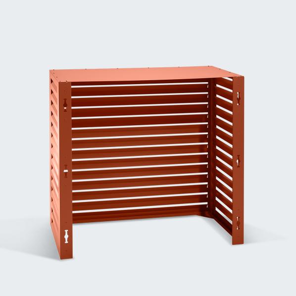 Evolar Klima- & Wärmepumpengehäuse Ziegelrot Aluminium L, 1100x1200x650 MM