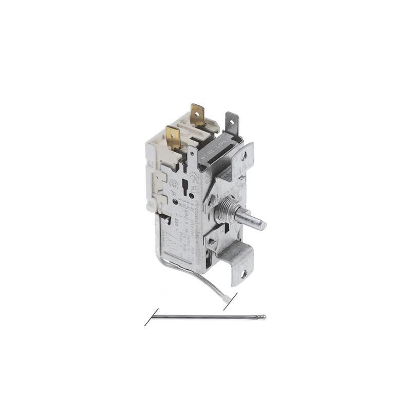 THERMOSTAT für Behälter Ranco K50-S3493, 2 Kontakte 6A 250V, Kapillare 2000 mm, halbmondachse ø 6x4,6 mm, Alternative Saginomiya ATB-Y108180-90-140