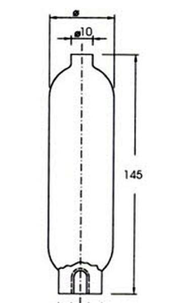 Sammler De.Na, 24x145 1, Anschluss 10 mm