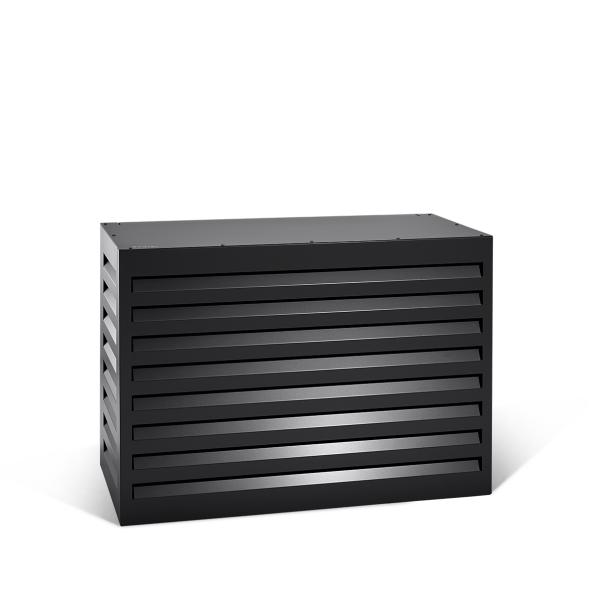 Evolar Klima- & Wärmepumpengehäuse Schwarz Aluminium S, 700x1000x500 MM