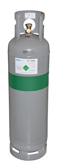 Kältemittelflasche (Leerflasche) 61L, 2 Ventile, Stahl, für alle gängigen Kältemittel