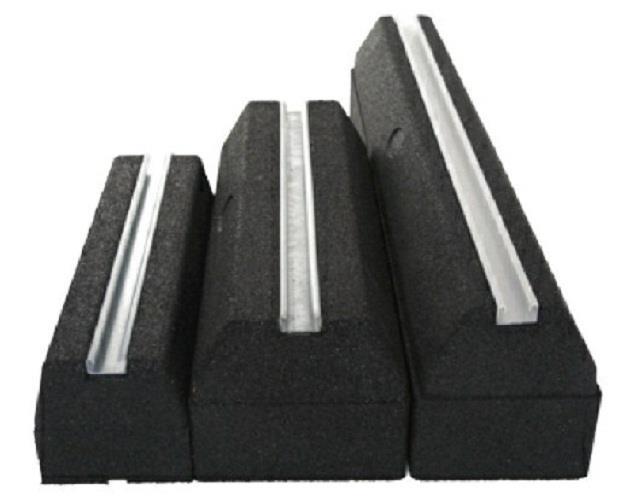 Bodenkonsole 400x180x95 mm, Traglast 240 kg pro Fuß mit Führungsschiene